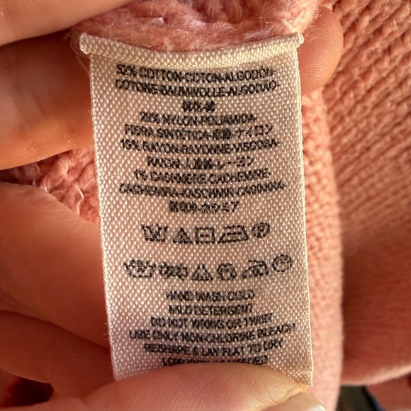 Free People Brookside Tunic Sweater light Pink Size Small - Picture 9 of 9